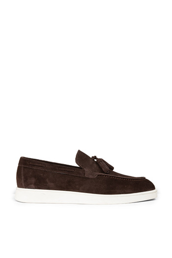 Deery Men's Genuine Suede Brown Loafer Shoes
