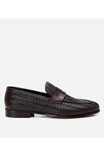 Hotiç Erkek Deri Kahverengi Yumuşak Dokulu Klasik Loafer