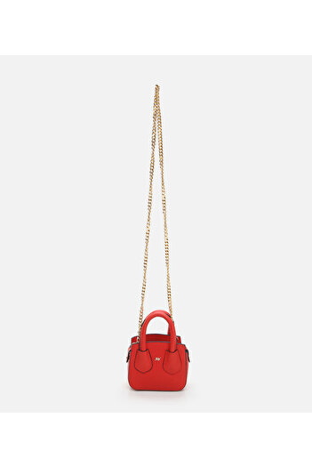Hotiç Women's Leather Red Mini (Crossbody) Bag