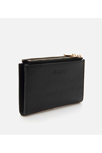 Hotiç Women's Leather Black Wallet