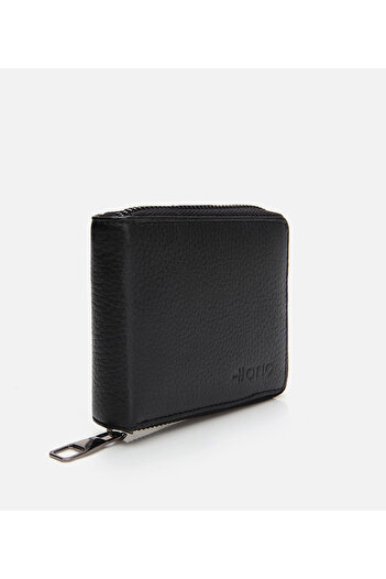 Hotiç Men's Leather Black Wallet