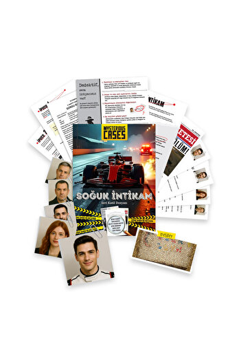 repro design Cold Revenge - Detective Game |   Murder Case with Real Evidence - 16+ Adult Strategy Game