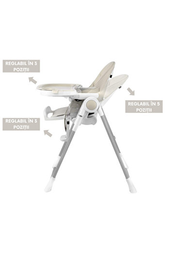 eGROW eGROW® PRIME 3in1 Baby and Child High Chair, 6-36 months, foldable, height adjustable