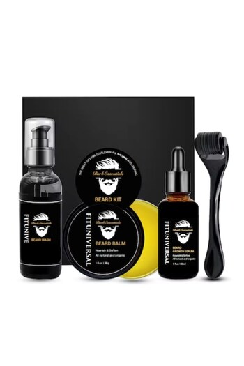 FITUNIVERSAL Premium Beard Growth and Care Set FITUNIVERSAL® - 4 Pieces