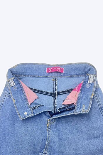 BeModal Kız Çocuk Kot Pantolon Açık Mavi-Siyah Jeans (2 ADET-2 RENK)