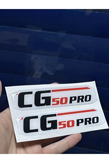 Palas Motor Motorcycle Side Cover Sticker Cg 50 Pro Logo Drop Sticker (Inflatable Sticker)