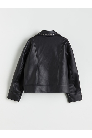 LC Waikiki Lcw Girl's Leather Look Coat