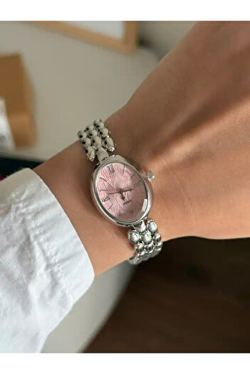 RoseandRoses Aria Vintage Model Women's Wristwatch Silver (Pink Dial)