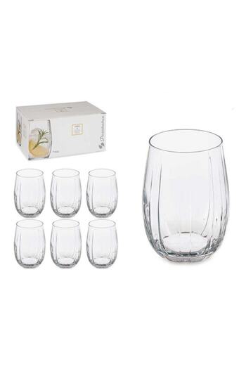 Borcam By Pasabahce Set of 6 water glasses, Pasabahce Linka, 380 ml