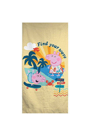 Peppa Pig Peppa Pig Wave bath towel, beach towel 70x140cm (Fast Dry)