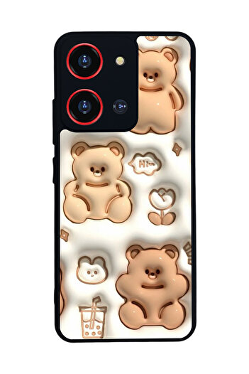 Reeder S19 Max Pro S 108 Mp Compatible Printed, Matte Black, Soft Silicone, Protective, Shock Absorbing Cover, Case