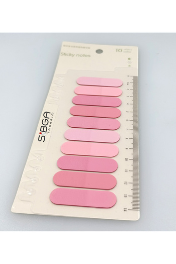 sibga tasarım Oval Pink Transparent Colored Postit Post-It Post It. Bookmark Bookmark Post-It Sticker Note Paper