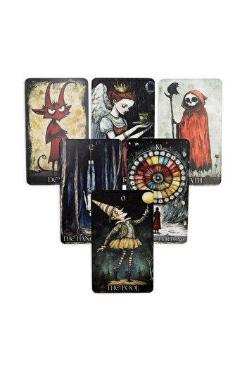 repro design The Day Dream Tarot 78-Piece Witch-Themed Tarot Cards Set – Collection and Fortune-Telling Cards