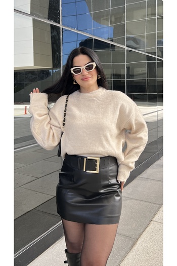 Butik Cream Soft Sweater