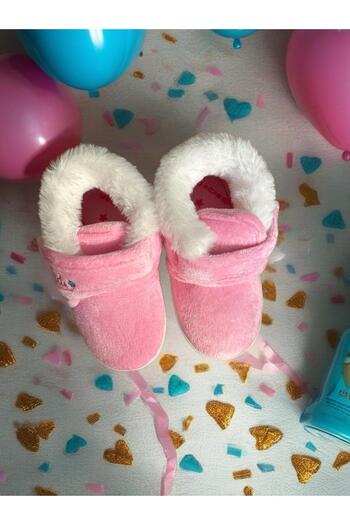 GEZER Pink Girl's Baby Winter Soft Home Slippers