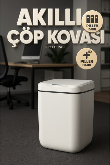 Clevora 20 Lt Smart Trash Can – Ideal for Office, Kitchen, Bathroom, Motion Sensor, Hygienic, Esthetic