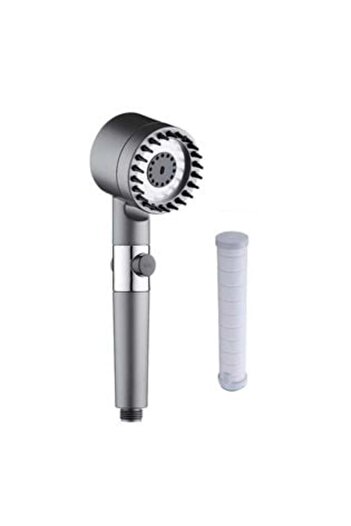 SHOPIENS Showerhead Gray with 3 Water Jets 1/2"
