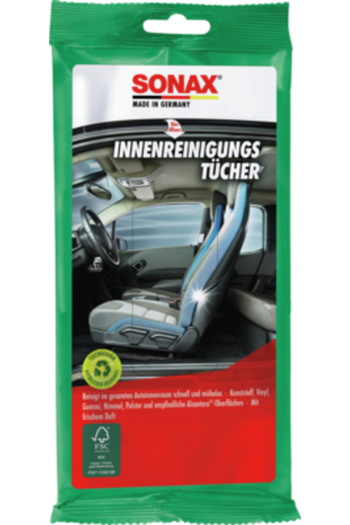 Sonax INTERIOR SURFACES WIPES PACK OF 10