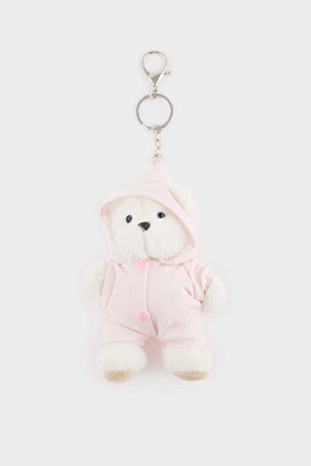 DeFacto Women's Teddy Bear Themed Charm Keychain F7834Axns