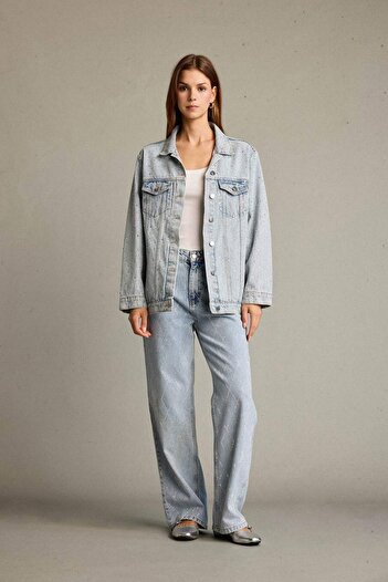 DeFacto Jachetă din denim cu buzunare cu nasturi G3602AX25AU