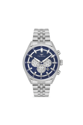 Tesbihane Ferro Silver Color Steel Cord Men Wristwatch Functions Active 3 Atm Water Resistant Th-Fm11507A-A3