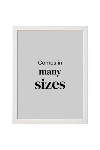 Fisko FISKBO Wall Picture Frame – White Plastic & Fibreboard, 30 x 40 cm