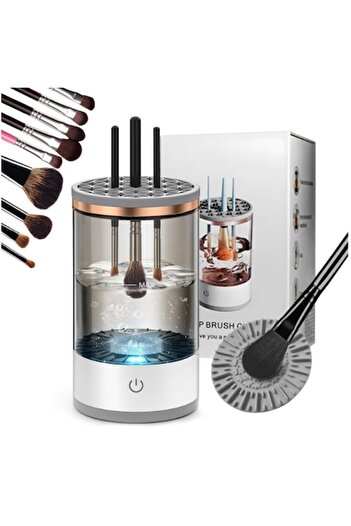 OEM Electric Makeup Brush Cleaning and Drying Device – 8 Adapters, Automatic Rotation