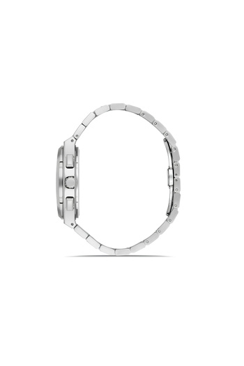 Tesbihane Ferro Silver Color Steel Cord Men Wristwatch Functions Active 3 Atm Water Resistant Th-Fm43027A-A7