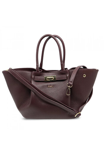 BESSO Tocco Nobile Burgundy genuine leather handbag