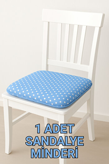 LADYNİL 1 Tied-Down Chair Cushion |   Square Lower Garden Balcony Kitchen