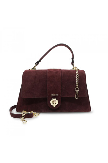 BESSO Incanto Pure Burgundy Suede Handbag
