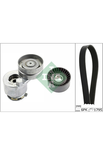 İna V-ribbed belt kit NISSAN PRIMERA Hatchback (P12) 2002-2007