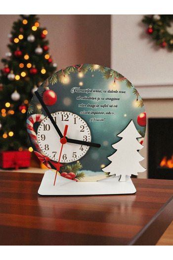 DLC Christmas decoration with clock