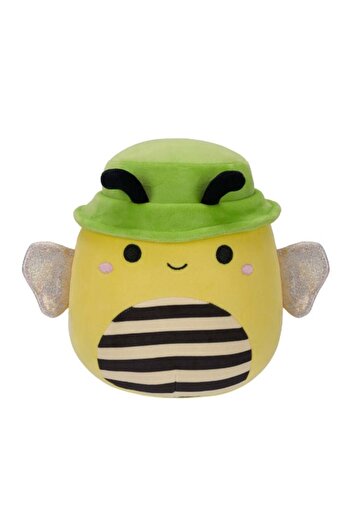 Squishmallows 7.5 inch Little Plush Sunny the Yellow Honey Bee with Green Bucket Hat Officially Lice