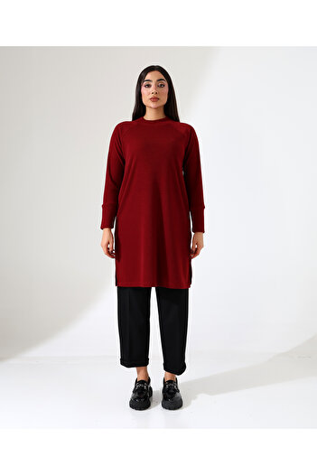 Fi'l Arz Fashion Women's Knitted Neck Plus Size Sweater