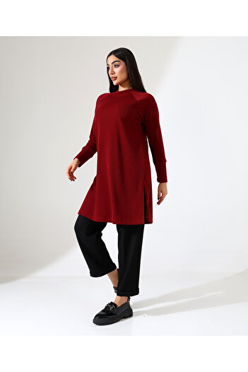 Fi'l Arz Fashion Women's Knitted Neck Plus Size Sweater