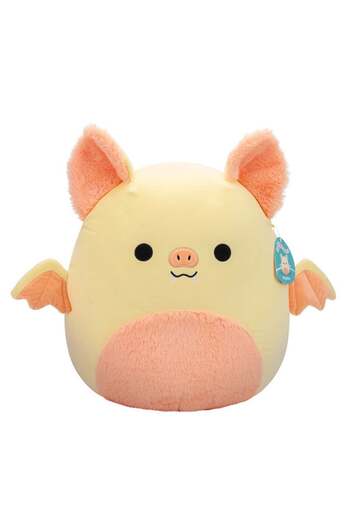 Squishmallows Large Plush 16 inch Meghan Cream and Pink Bat with Fuzzy Belly Officially Licensed Kel