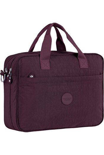 Caprice Collection Laptop Bag, 15.6" Padded Sleeve, Water-Resistant Nylon, Organiser Pockets & Shoul