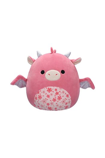 Squishmallows 12 inch Medium Plush Aegi Pink Dragon with Sakura Flower Belly Officially Licensed Kel
