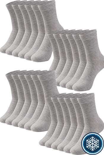 HRN Textile 24-Pack Men's Cotton Warm Winter Long Socks