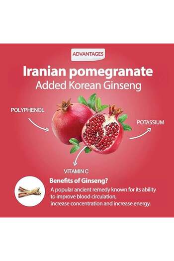 Jung Kwan Jang Korean Red Ginseng Pomegranate Drink - 30 Sachets 10X ml