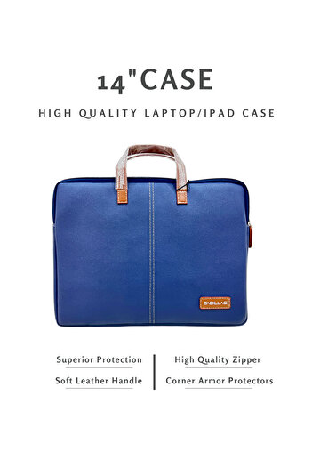 Generic LAPTOP BAG/IPAD CASE WITH SUPERIOR LINING & CUSHIONING 14"