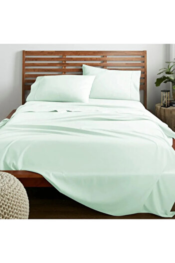 MELONIE Flat Sheet 57 Tel Akfil Fabric (3 Different Sizes - 11 Different Colors)