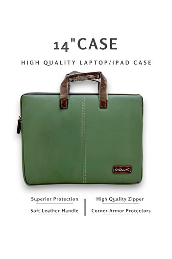 Generic LAPTOP BAG/IPAD CASE WITH SUPERIOR LINING & CUSHIONING 14"