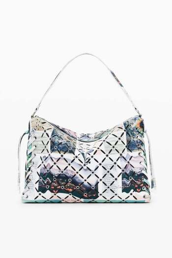Desigual Medium Collage perforated crossbody bag