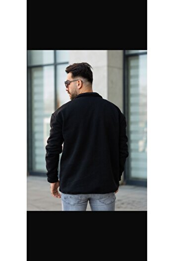 WEAR Black Bato Collar Sweatshirt