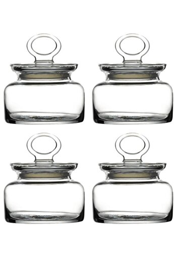 Paşabahçe 4 Pieces 98863 Kitchen Vacuum Lid Glass Storage Container Jar 635Cc