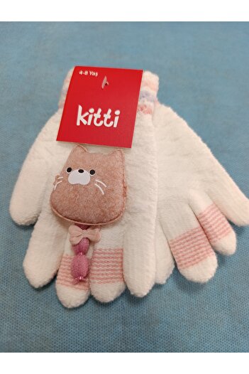 Kitti Knitted Wool Gloves for Girls Aged 4-8