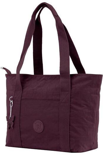 Caprice Collection Everyday Large Shoulder Tote bag, High-Grade Nylon, Zip-Top, Organised Pockets -B