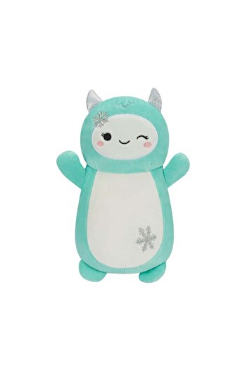 Squishmallows 14 inch Teal Yeti w/Snowflake HugMee , Officially Licensed Kellytoy Plush Toy, Colorfu